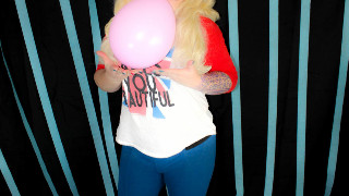 Michelle is having her own party with Pink Balloons