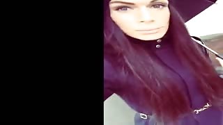 Anastasia Absolute sexy walking on the rain