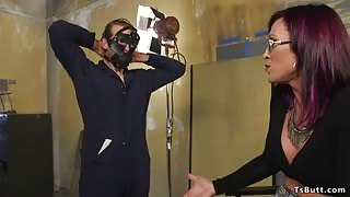 Tranny film director fucks male actor